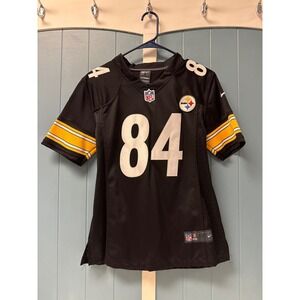 Nike Steelers Antonio Brown #84 Jersey NFL Football Black Yellow boys Medium‎